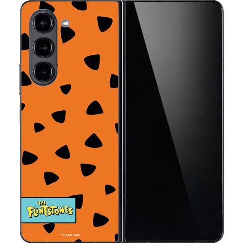 The Flinstones Fred Flintstone Outfit Pattern Galaxy Z Fold5 5G Skin